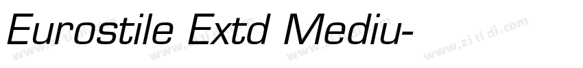 Eurostile Extd Mediu字体转换